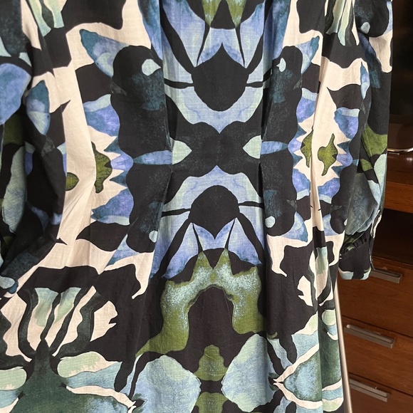 Cotton/linen dress L NWOT - Picture 2 of 11